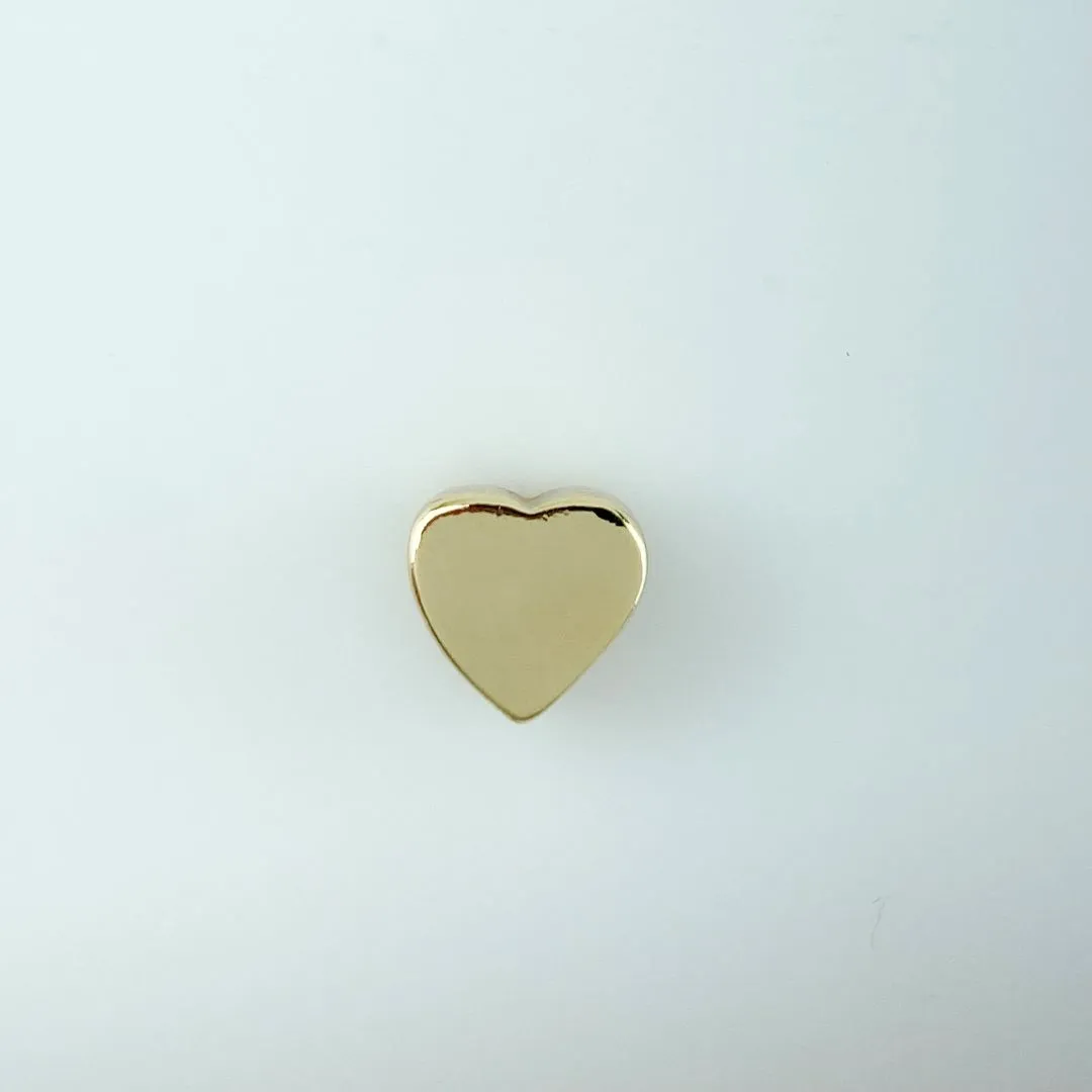 Pingente Coração Duplo Folheado a Ouro 18k
