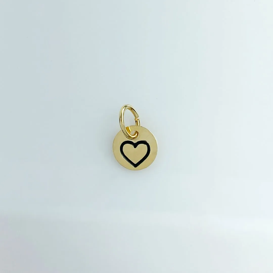 Pingente Coração Folheado a Ouro 18k
