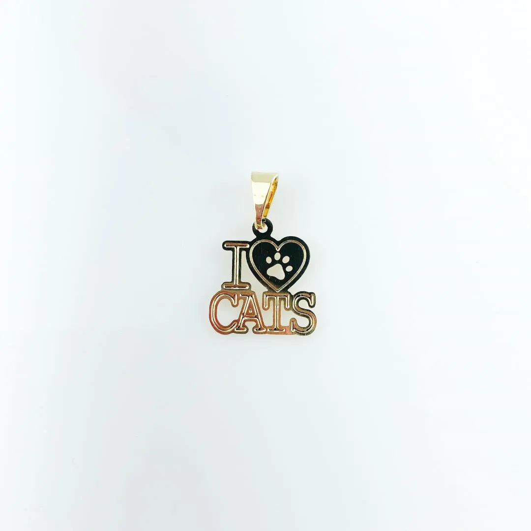 Pingente Pet Cats Folheado a Ouro 18k