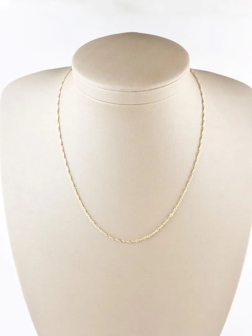 Colar Singapura Folheada a Ouro 18k