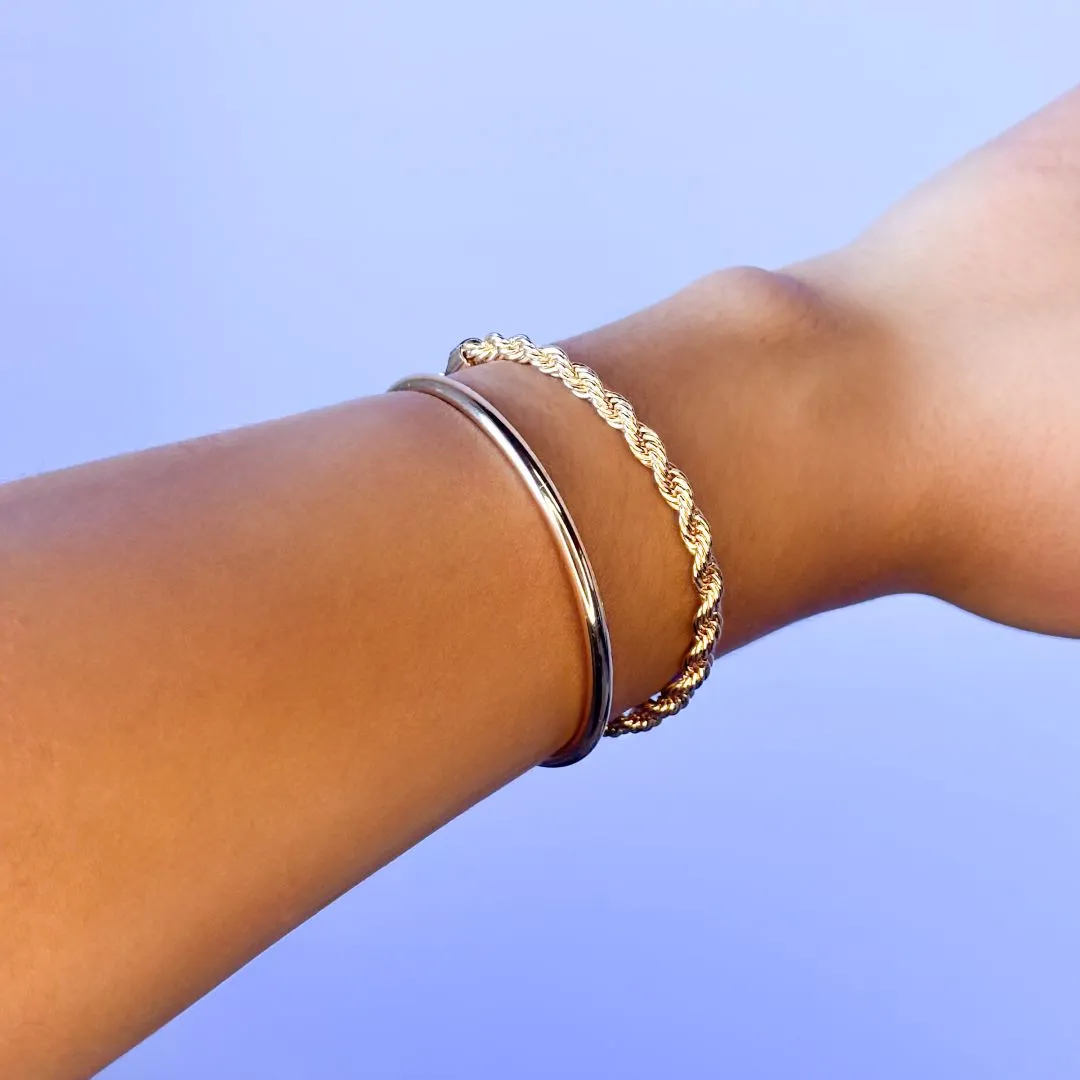 Pulseira Cordão Baiano Folheado a Ouro 18k
