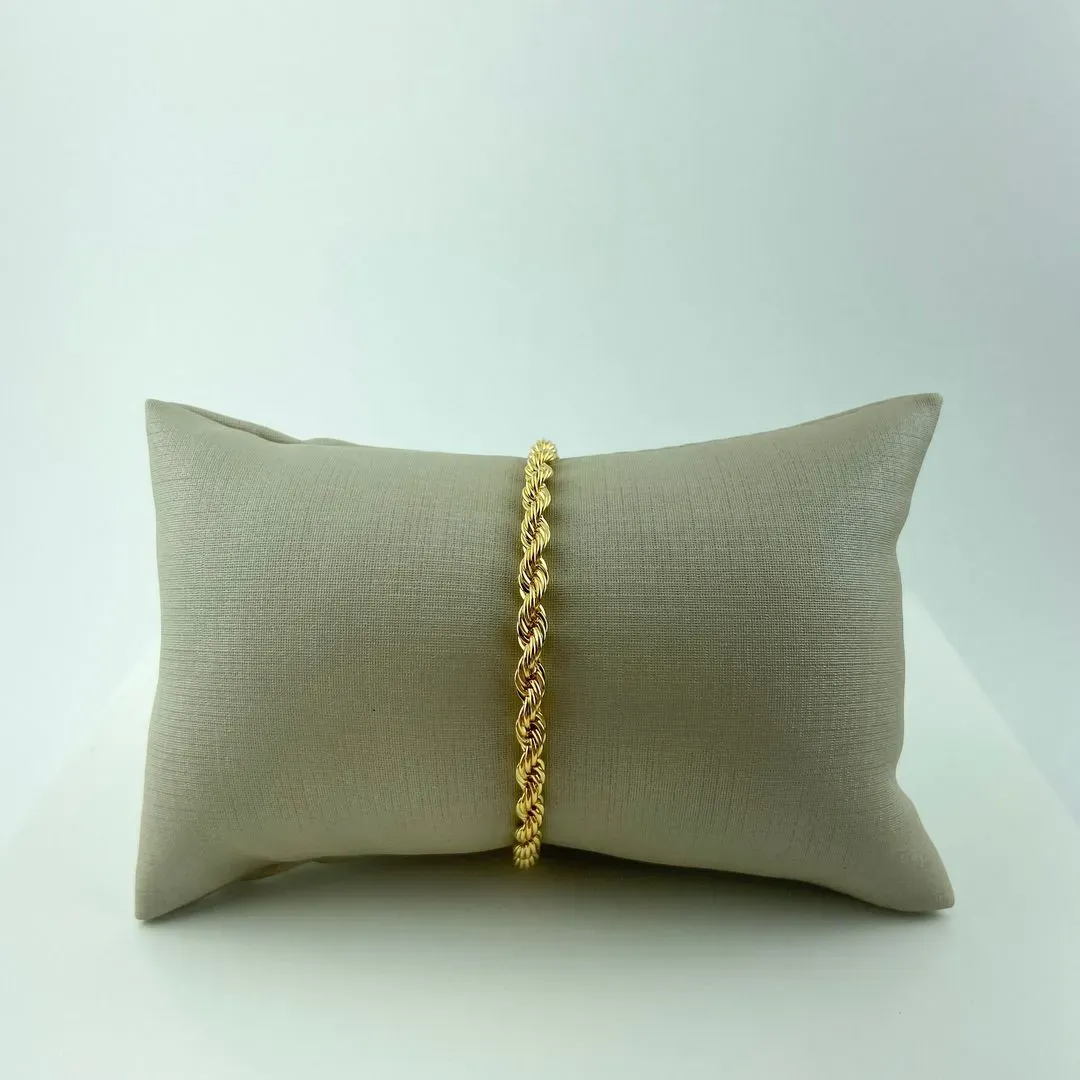 Pulseira Cordão Baiano Folheado a Ouro 18k