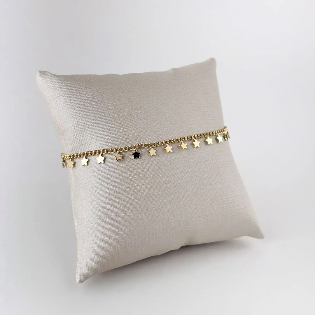 Pulseira Mini Estrelas Folheada a Ouro 18k