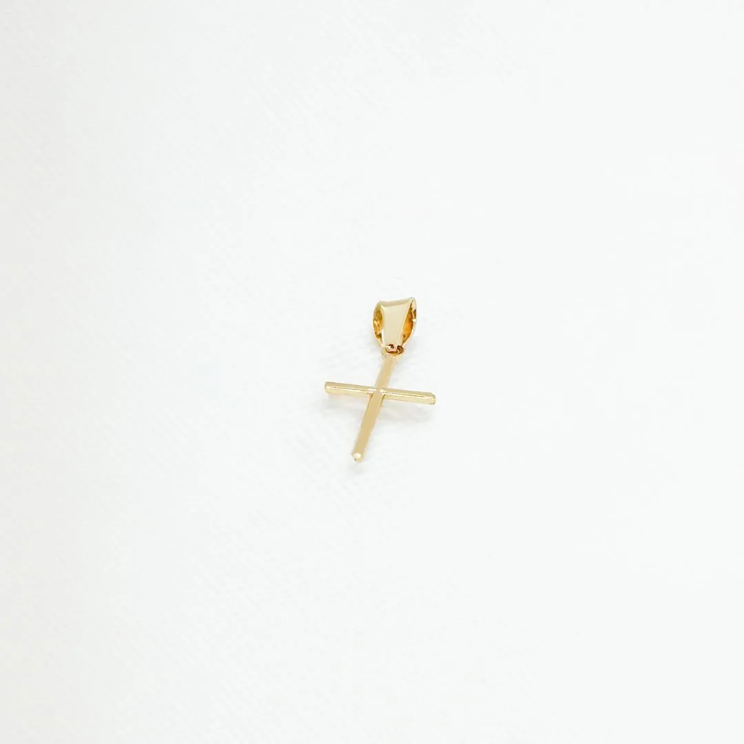 Pingente de Cruz Folheado a Ouro 18k