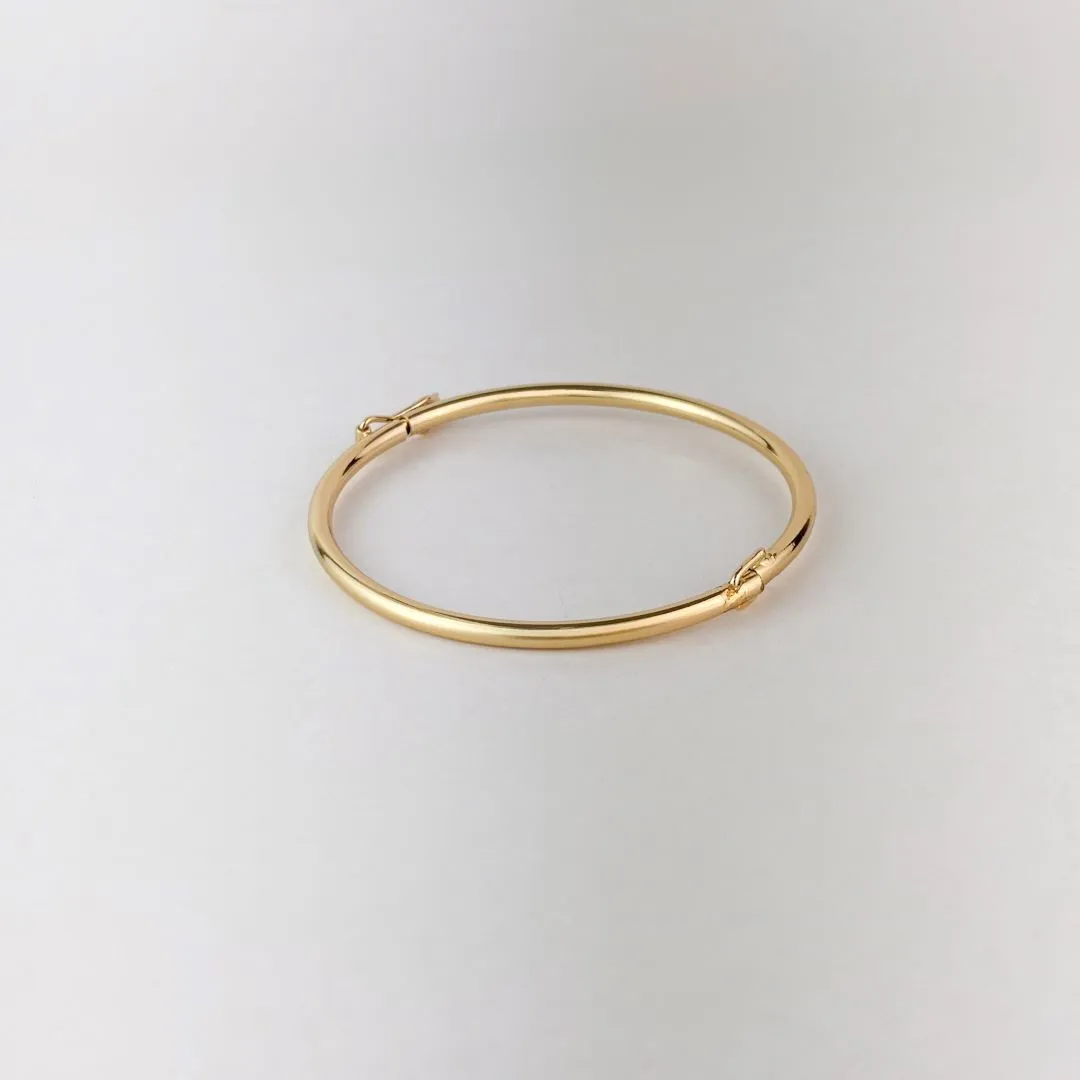 Bracelete Liso Folheado a Ouro 18k