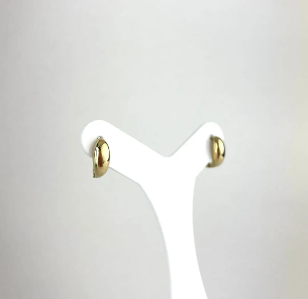 Brinco Argola Orgânico Folheado a Ouro 18k