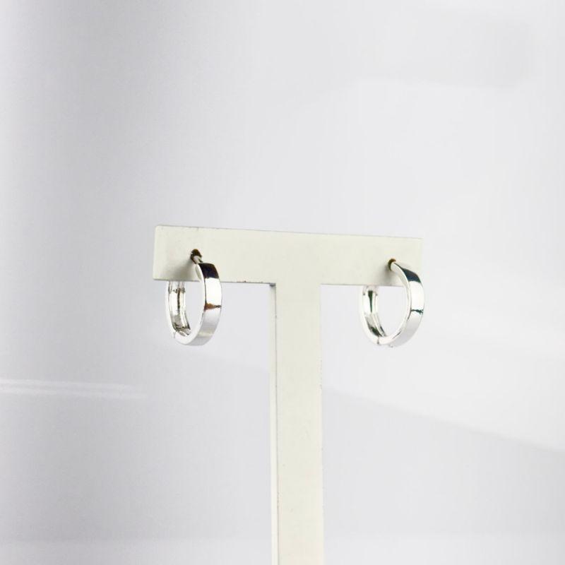 Brinco de Argolinha Folheado a Prata