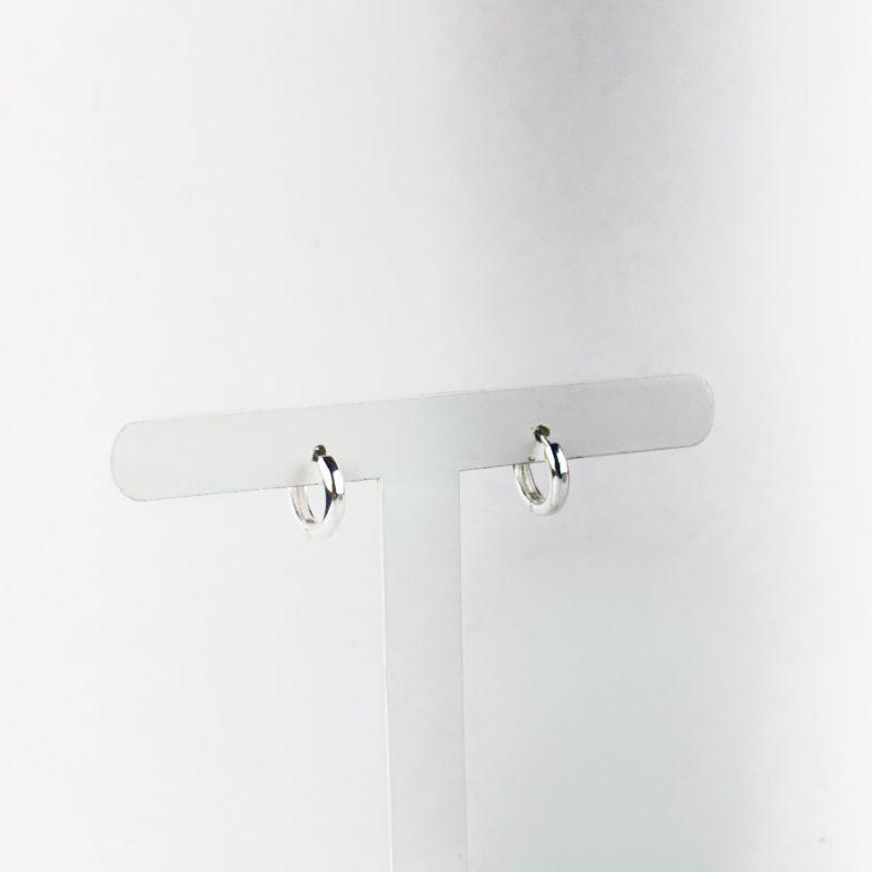 Brinco de Argolinha Redonda Folheado a Prata