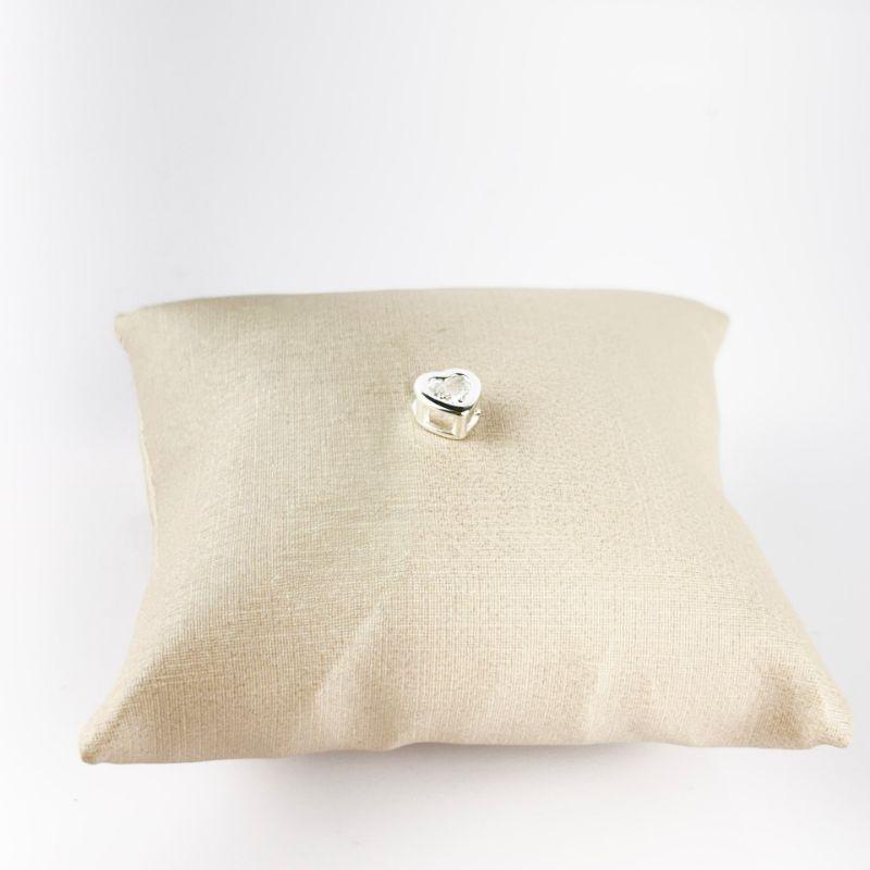 Pingente de Coração com Zircônia Folheado a Prata