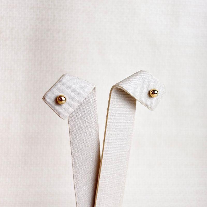 Brinco de Bolinhas Folheado a Ouro 18k