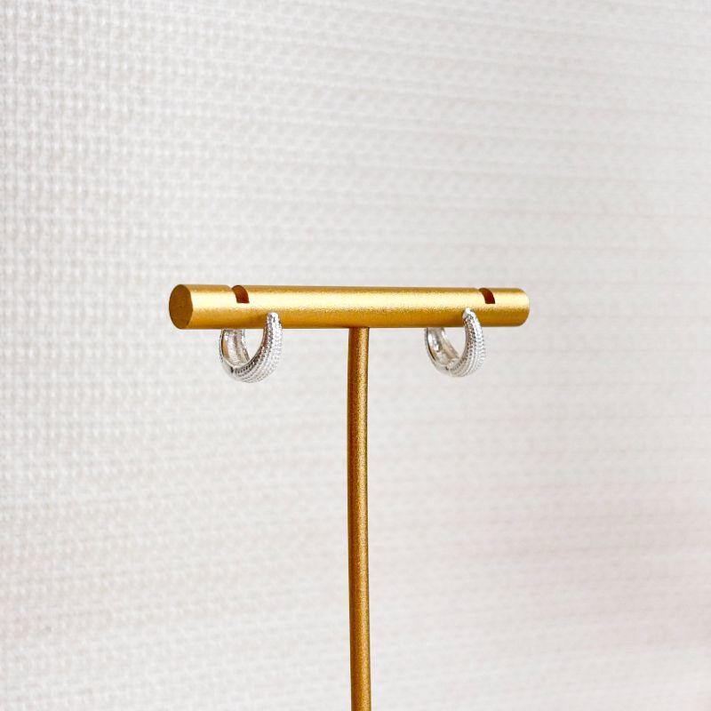 Brinco Argolinha Folheado a Prata