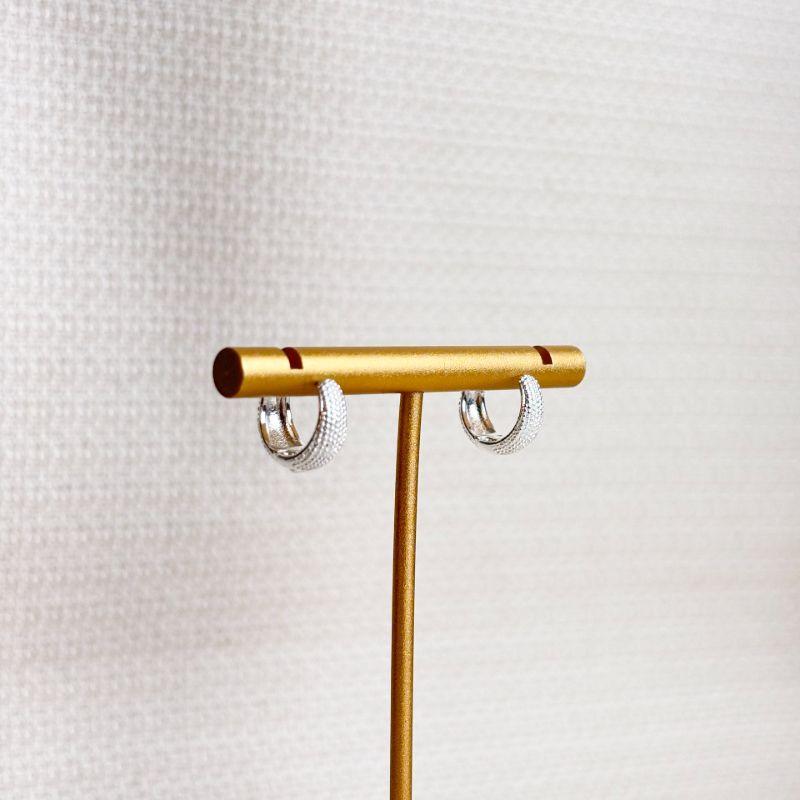 Brinco Argolinha Folheado a Prata