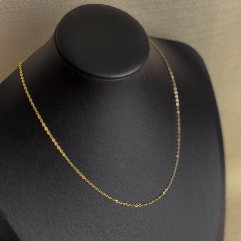 Colar Elo Cadeadinho Folheado a Ouro 18k