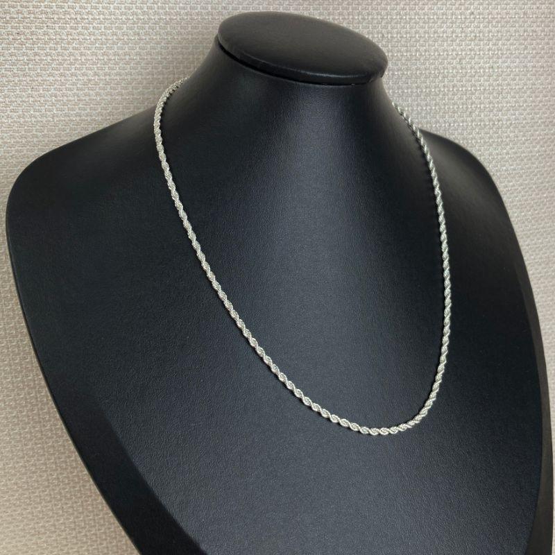 Colar Cordão Baiano Folheado em Prata