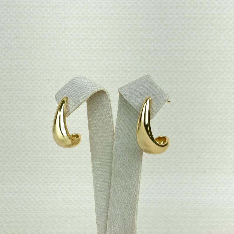 Brinco Gota Folheado a Ouro 18k