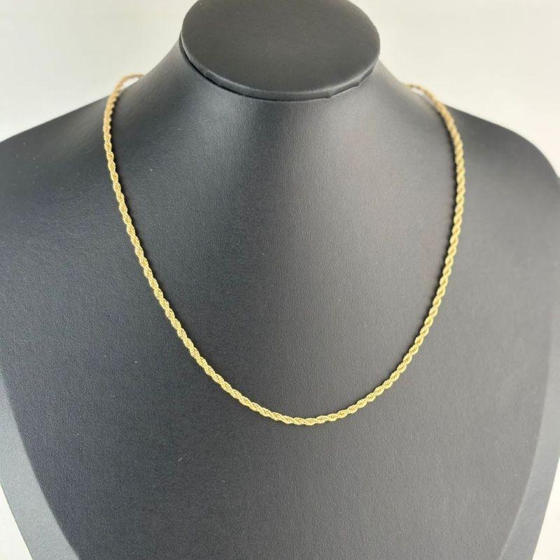 Colar Cordão Baiano Folheado a Ouro 18k
