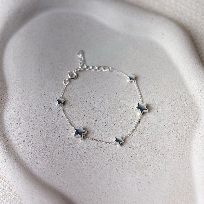 Pulseira Estrelas Folheada a Prata