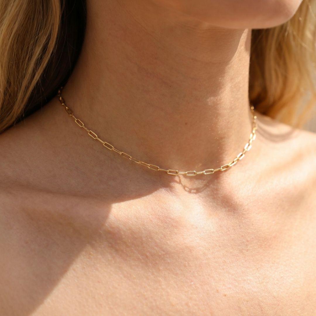 Choker Elo Cartier Folheado a Ouro 18k